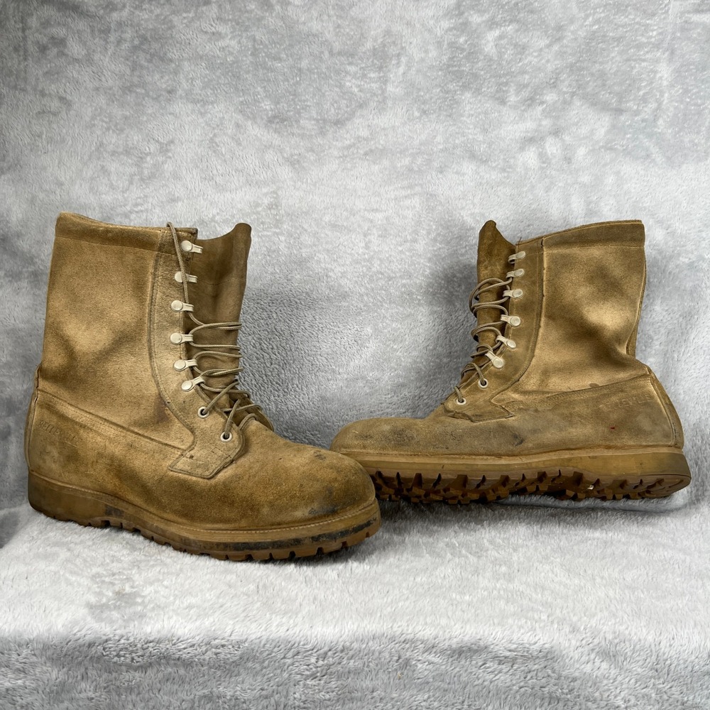 Belleville Gore-Tex ICWT Combat Boots 12.5 R Tan Men Military Tactical Suede